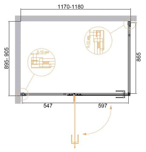 Душевой уголок CEZARES BELLAGIO-AH-1-120/90-C-NERO 120x90см стекло прозрачное, профиль черный Душевой уголок CEZARES BELLAGIO-AH-1-120/90-C-NERO 120x90см стекло прозрачное, профиль черный