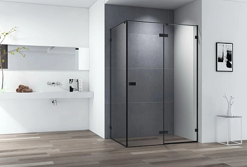 Душевой уголок CEZARES BELLAGIO-AH-1-140/90-C-NERO 140x90см стекло прозрачное, профиль черный Душевой уголок CEZARES BELLAGIO-AH-1-140/90-C-NERO 140x90см стекло прозрачное, профиль черный