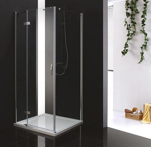 Душевой уголок CEZARES BERGAMO-W-A-1-90-C-Cr-L 90x90см стекло прозрачное, профиль хром Душевой уголок CEZARES BERGAMO-W-A-1-90-C-Cr-L 90x90см стекло прозрачное, профиль хром