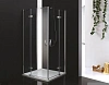 Душевой уголок CEZARES BERGAMO-W-A-2-100-C-Cr 100x100см стекло прозрачное, профиль хром