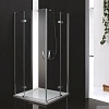 Душевой уголок CEZARES BERGAMO-W-A-2-90-C-Cr 90x90см стекло прозрачное, профиль хром Душевой уголок CEZARES BERGAMO-W-A-2-90-C-Cr 90x90см стекло прозрачное, профиль хром