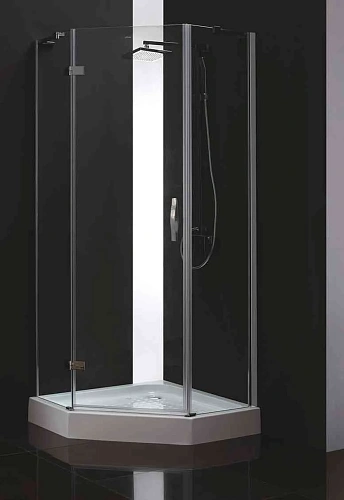 Душевой уголок CEZARES BERGAMO-W-P-1-100-C-Cr-L-IV 100x100см стекло прозрачное, профиль хром Душевой уголок CEZARES BERGAMO-W-P-1-100-C-Cr-L-IV 100x100см стекло прозрачное, профиль хром