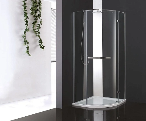 Душевой уголок CEZARES BERGAMO-W-R-1-90-ARCO-C-Cr-R-IV 90x90см стекло прозрачное, профиль хром Душевой уголок CEZARES BERGAMO-W-R-1-90-ARCO-C-Cr-R-IV 90x90см стекло прозрачное, профиль хром