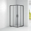 Душевой уголок CEZARES ECO-O-A-2-100-C-NERO 100x100см стекло прозрачное, профиль черный Душевой уголок CEZARES ECO-O-A-2-100-C-NERO 100x100см стекло прозрачное, профиль черный