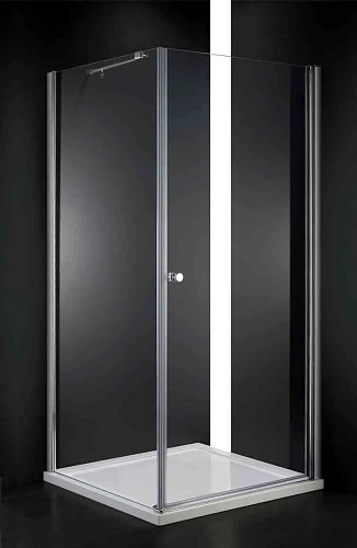 Душевой уголок CEZARES ELENA-W-A-1-90-C-Cr 90x90см стекло прозрачное, профиль хром Душевой уголок CEZARES ELENA-W-A-1-90-C-Cr 90x90см стекло прозрачное, профиль хром