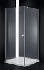 Душевой уголок CEZARES ELENA-W-A-1-90-P-Cr-L 90x90см стекло рифленое, профиль хром