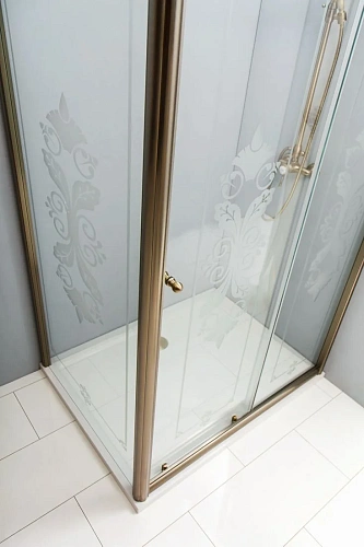 Душевой уголок CEZARES GIUBILEO-AH-1-120/90-SCORREVOLE-CP-Br 120x90см стекло с узором, профиль бронза Душевой уголок CEZARES GIUBILEO-AH-1-120/90-SCORREVOLE-CP-Br 120x90см стекло с узором, профиль бронза