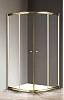Душевой уголок CEZARES GIUBILEO-R-2-80-SCORREVOLE-C-G 80x80см стекло прозрачное, профиль золото