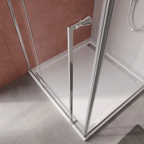 Душевой уголок CEZARES LINER-AH-1-120/90-C-Cr-R 120x90см стекло прозрачное, профиль хром Душевой уголок CEZARES LINER-AH-1-120/90-C-Cr-R 120x90см стекло прозрачное, профиль хром