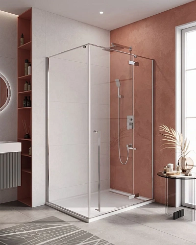 Душевой уголок CEZARES LINER-AH-1-120/90-C-Cr-R 120x90см стекло прозрачное, профиль хром Душевой уголок CEZARES LINER-AH-1-120/90-C-Cr-R 120x90см стекло прозрачное, профиль хром