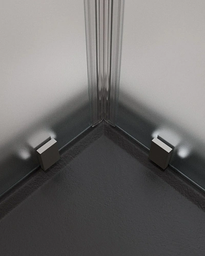 Душевой уголок CEZARES MOLVENO-A-22-90+20-P-GM цвет профиля оружейная сталь стекло рифленое 1100x1100 мм Душевой уголок CEZARES MOLVENO-A-22-90+20-P-GM цвет профиля оружейная сталь стекло рифленое 1100x1100 мм