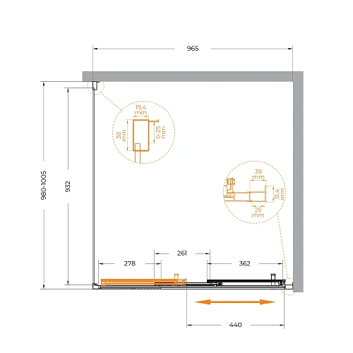 Душевой уголок CEZARES MOLVENO-AF-31-100-C-CR-IV цвет профиля хром стекло прозрачное 1000x1000 мм Душевой уголок CEZARES MOLVENO-AF-31-100-C-CR-IV цвет профиля хром стекло прозрачное 1000x1000 мм