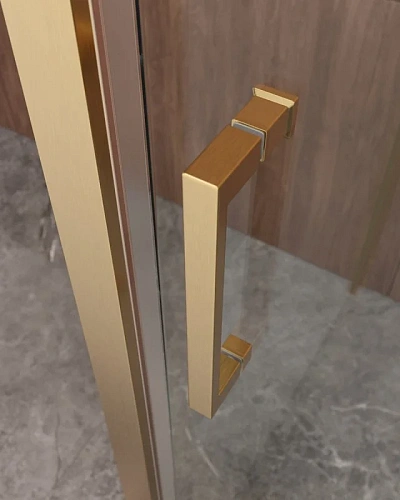 Душевой уголок CEZARES MOLVENO-AH-11-140/90-C-BORO-IV цвет профиля брашированное золото стекло прозрачное 1400x900 мм Душевой уголок CEZARES MOLVENO-AH-11-140/90-C-BORO-IV цвет профиля брашированное золото стекло прозрачное 1400x900 мм