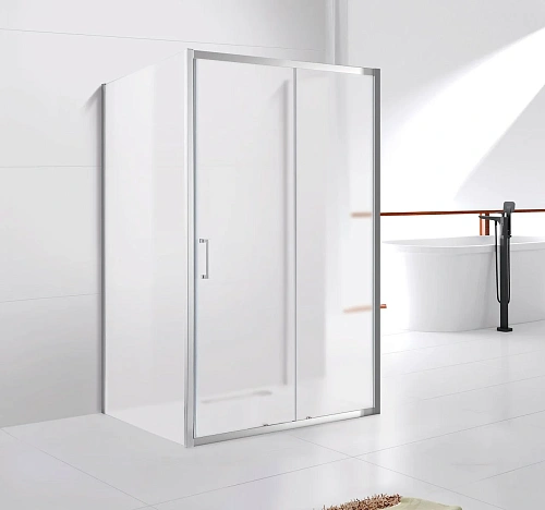 Душевой уголок CEZARES MOLVENO-AH-12-110/90-P-Cr 110x90см стекло рифленое, профиль хром Душевой уголок CEZARES MOLVENO-AH-12-110/90-P-Cr 110x90см стекло рифленое, профиль хром