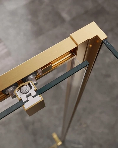 Душевой уголок CEZARES MOLVENO-AH-12-160/90-C-BORO-IV цвет профиля брашированное золото стекло прозрачное 1600x900 мм Душевой уголок CEZARES MOLVENO-AH-12-160/90-C-BORO-IV цвет профиля брашированное золото стекло прозрачное 1600x900 мм