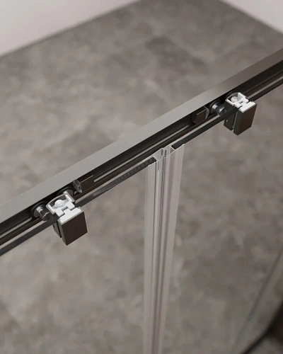 Душевой уголок CEZARES MOLVENO-AH-2/2-170/90-C-GM-IV цвет профиля оружейная сталь стекло прозрачное 1700x900 мм Душевой уголок CEZARES MOLVENO-AH-2/2-170/90-C-GM-IV цвет профиля оружейная сталь стекло прозрачное 1700x900 мм