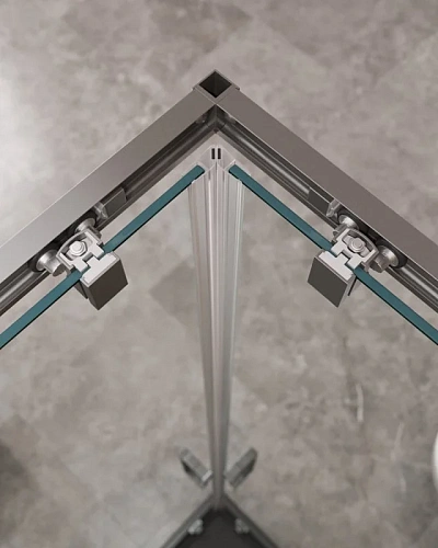 Душевой уголок CEZARES MOLVENO-AH-21-90+20-C-GM-IV цвет профиля оружейная сталь стекло прозрачное 1100x900 мм Душевой уголок CEZARES MOLVENO-AH-21-90+20-C-GM-IV цвет профиля оружейная сталь стекло прозрачное 1100x900 мм