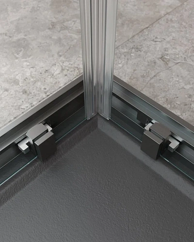 Душевой уголок CEZARES MOLVENO-AH-21-90+30-C-GM-IV цвет профиля оружейная сталь стекло прозрачное 1200x900 мм Душевой уголок CEZARES MOLVENO-AH-21-90+30-C-GM-IV цвет профиля оружейная сталь стекло прозрачное 1200x900 мм