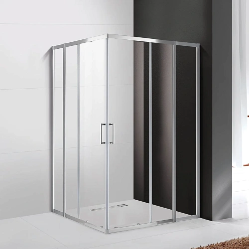 Душевой уголок CEZARES MOLVENO-AH-22-110/100-C-Cr-IV УГЛОВОЙ 110x100см стекло прозрачное, профиль хром Душевой уголок CEZARES MOLVENO-AH-22-110/100-C-Cr-IV УГЛОВОЙ 110x100см стекло прозрачное, профиль хром