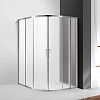 Душевой уголок CEZARES MOLVENO-R-22-90+30-P-Cr 120x120см стекло рифленое, профиль хром