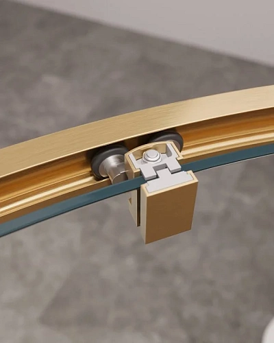 Душевой уголок CEZARES MOLVENO-RH-1-110/90-C-BORO-IV цвет профиля брашированное золото стекло прозрачное 1100x900 мм Душевой уголок CEZARES MOLVENO-RH-1-110/90-C-BORO-IV цвет профиля брашированное золото стекло прозрачное 1100x900 мм