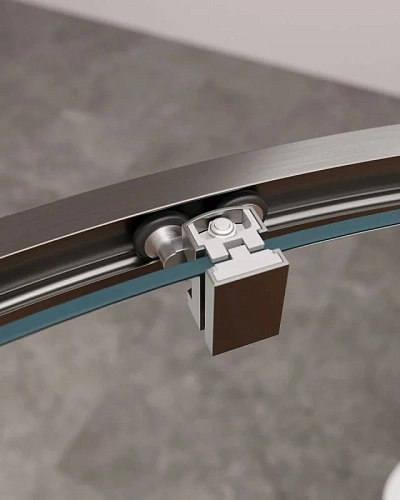 Душевой уголок CEZARES MOLVENO-RH-1-110/90-C-GM-IV цвет профиля оружейная сталь стекло прозрачное 1100x900 мм Душевой уголок CEZARES MOLVENO-RH-1-110/90-C-GM-IV цвет профиля оружейная сталь стекло прозрачное 1100x900 мм