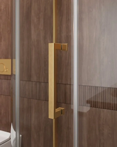 Душевой уголок CEZARES MOLVENO-RH-1-120/90-C-BORO-IV цвет профиля брашированное золото стекло прозрачное 1200x900 мм Душевой уголок CEZARES MOLVENO-RH-1-120/90-C-BORO-IV цвет профиля брашированное золото стекло прозрачное 1200x900 мм