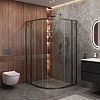 Душевой уголок CEZARES MOLVENO-RH-11-120/110-C-GM-IV цвет профиля оружейная сталь стекло прозрачное 1200x1100 мм Душевой уголок CEZARES MOLVENO-RH-11-120/110-C-GM-IV цвет профиля оружейная сталь стекло прозрачное 1200x1100 мм
