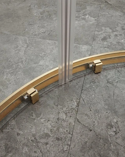 Душевой уголок CEZARES MOLVENO-RH-2-130/100-C-BORO-IV цвет профиля брашированное золото стекло прозрачное 1300x1000 мм Душевой уголок CEZARES MOLVENO-RH-2-130/100-C-BORO-IV цвет профиля брашированное золото стекло прозрачное 1300x1000 мм