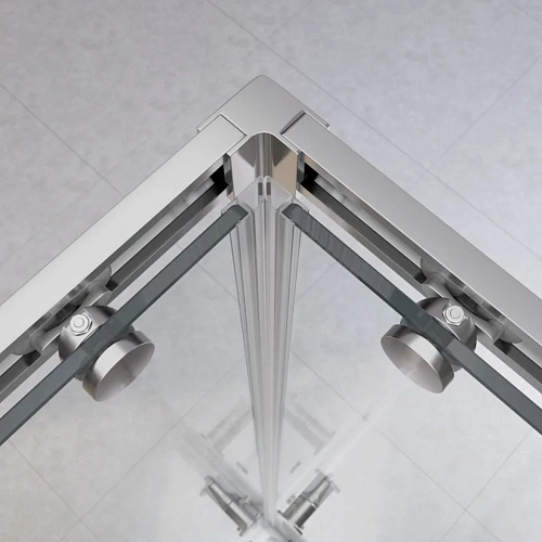 Душевой уголок CEZARES RELAX-304-A-2-90-C-CR 90x90см стекло прозрачное, профиль хром Душевой уголок CEZARES RELAX-304-A-2-90-C-CR 90x90см стекло прозрачное, профиль хром