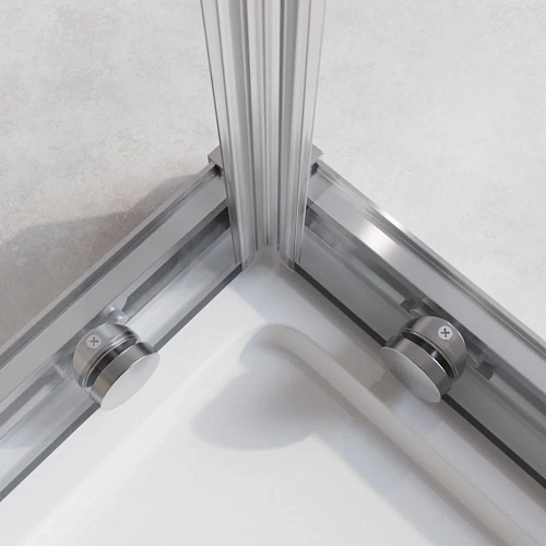 Душевой уголок CEZARES RELAX-304-A-2-90-C-CR 90x90см стекло прозрачное, профиль хром Душевой уголок CEZARES RELAX-304-A-2-90-C-CR 90x90см стекло прозрачное, профиль хром