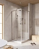Душевой уголок CEZARES RELAX-304-A-2-90-C-CR 90x90см стекло прозрачное, профиль хром