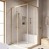 Душевой уголок CEZARES RELAX-304-AH-2-120/90-C-BORO 120x90см стекло прозрачное, профиль брашированное золото Душевой уголок CEZARES RELAX-304-AH-2-120/90-C-BORO 120x90см стекло прозрачное, профиль брашированное золото