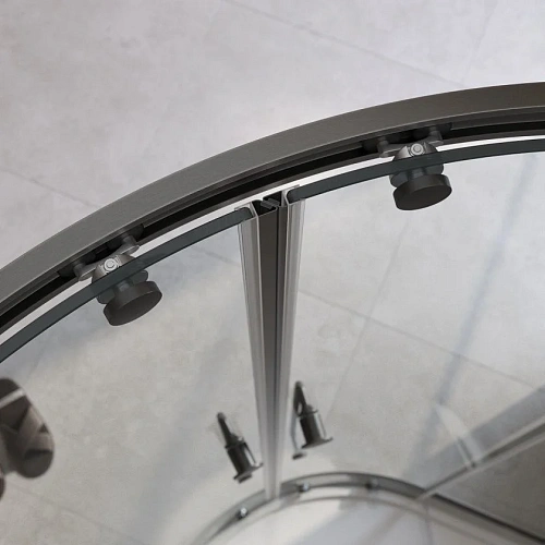 Душевой уголок CEZARES RELAX-304-R-2-100-C-GM 100x100см стекло прозрачное, профиль оружейная сталь Душевой уголок CEZARES RELAX-304-R-2-100-C-GM 100x100см стекло прозрачное, профиль оружейная сталь