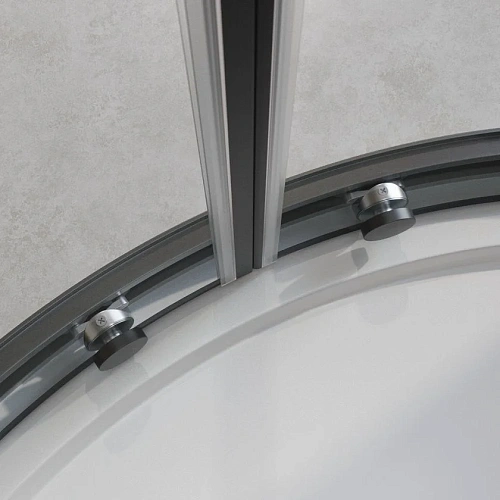 Душевой уголок CEZARES RELAX-304-R-2-100-C-GM 100x100см стекло прозрачное, профиль оружейная сталь Душевой уголок CEZARES RELAX-304-R-2-100-C-GM 100x100см стекло прозрачное, профиль оружейная сталь