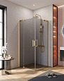 Душевой уголок CEZARES SLIDER-A-2-100/110-GRIGIO-BORO 100-110x100-110см стекло тонированное (графит), профиль брашированное золото Душевой уголок CEZARES SLIDER-A-2-100/110-GRIGIO-BORO 100-110x100-110см стекло тонированное (графит), профиль брашированное золото