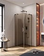 Душевой уголок CEZARES SLIDER-A-2-70/80-BR-GM 70-80x70-80см стекло тонированное (бронза), профиль оружейная сталь Душевой уголок CEZARES SLIDER-A-2-70/80-BR-GM 70-80x70-80см стекло тонированное (бронза), профиль оружейная сталь