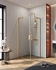 Душевой уголок CEZARES SLIDER-A-2-70/80-C-BORO 70-80x70-80см стекло прозрачное, профиль брашированное золото