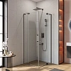 Душевой уголок CEZARES SLIDER-A-2-70/80-C-GM 70-80x70-80см стекло прозрачное, профиль оружейная сталь Душевой уголок CEZARES SLIDER-A-2-70/80-C-GM 70-80x70-80см стекло прозрачное, профиль оружейная сталь