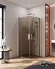 Душевой уголок CEZARES SLIDER-A-2-80/90-BR-Cr 80-90x80-90см стекло тонированное (бронза), профиль хром