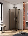 Душевой уголок CEZARES SLIDER-A-2-80/90-BR-NERO 80-90x80-90см стекло тонированное (бронза), профиль черный Душевой уголок CEZARES SLIDER-A-2-80/90-BR-NERO 80-90x80-90см стекло тонированное (бронза), профиль черный