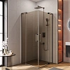 Душевой уголок CEZARES SLIDER-A-2-90/100-BR-GM 90-100x90-100см стекло тонированное (бронза), профиль оружейная сталь Душевой уголок CEZARES SLIDER-A-2-90/100-BR-GM 90-100x90-100см стекло тонированное (бронза), профиль оружейная сталь
