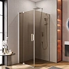 Душевой уголок CEZARES SLIDER-AH-1-100-70/80-BR-Cr 70-80x100см стекло тонированное (бронза), профиль хром Душевой уголок CEZARES SLIDER-AH-1-100-70/80-BR-Cr 70-80x100см стекло тонированное (бронза), профиль хром