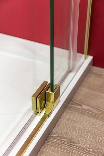 Душевой уголок CEZARES SLIDER-AH-1-100-70/80-C-BORO 70-80x100см стекло прозрачное, профиль брашированное золото Душевой уголок CEZARES SLIDER-AH-1-100-70/80-C-BORO 70-80x100см стекло прозрачное, профиль брашированное золото