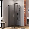 Душевой уголок CEZARES SLIDER-AH-1-100-70/80-GRIGIO-NERO 70-80x100см стекло тонированное (графит), профиль черный Душевой уголок CEZARES SLIDER-AH-1-100-70/80-GRIGIO-NERO 70-80x100см стекло тонированное (графит), профиль черный