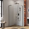 Душевой уголок CEZARES SLIDER-AH-1-100-80/90-C-GM 80-90x100см стекло прозрачное, профиль оружейная сталь Душевой уголок CEZARES SLIDER-AH-1-100-80/90-C-GM 80-90x100см стекло прозрачное, профиль оружейная сталь