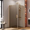 Душевой уголок CEZARES SLIDER-AH-1-100-90/100-BR-BORO 90-100x100см стекло тонированное (бронза), профиль брашированное золото Душевой уголок CEZARES SLIDER-AH-1-100-90/100-BR-BORO 90-100x100см стекло тонированное (бронза), профиль брашированное золото