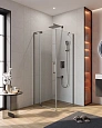 Душевой уголок CEZARES SLIDER-AH-1-80-70/80-C-GM 70-80x80см стекло прозрачное, профиль оружейная сталь Душевой уголок CEZARES SLIDER-AH-1-80-70/80-C-GM 70-80x80см стекло прозрачное, профиль оружейная сталь
