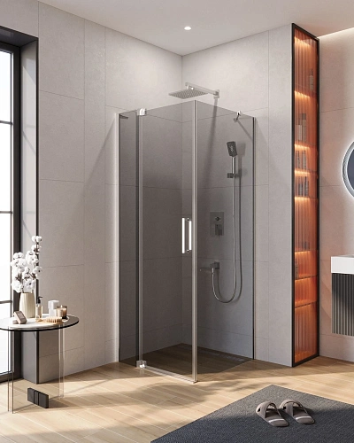 Душевой уголок CEZARES SLIDER-AH-1-80-70/80-GRIGIO-Cr 70-80x80см стекло тонированное (графит), профиль хром Душевой уголок CEZARES SLIDER-AH-1-80-70/80-GRIGIO-Cr 70-80x80см стекло тонированное (графит), профиль хром