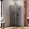 Душевой уголок CEZARES SLIDER-AH-1-80-70/80-GRIGIO-GM 70-80x80см стекло тонированное (графит), профиль оружейная сталь Душевой уголок CEZARES SLIDER-AH-1-80-70/80-GRIGIO-GM 70-80x80см стекло тонированное (графит), профиль оружейная сталь